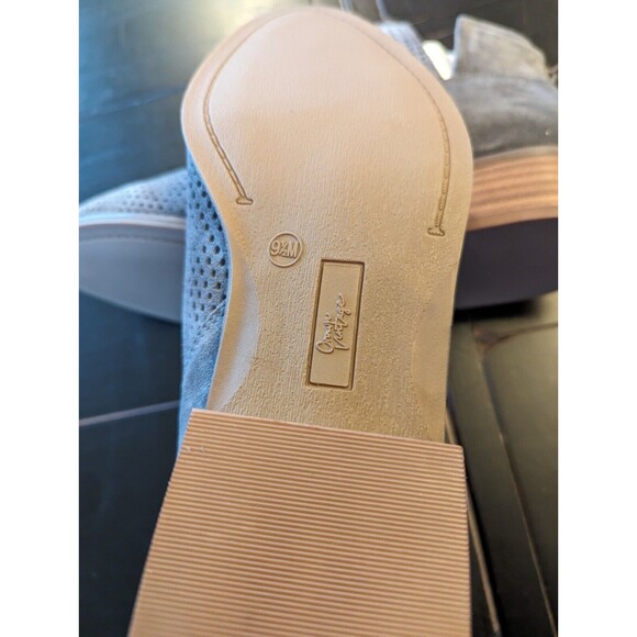 Crown Vintage Gray Suede Leather Slip On Ankle Boots Women's 9.5 NWOT - Picture 7 of 9